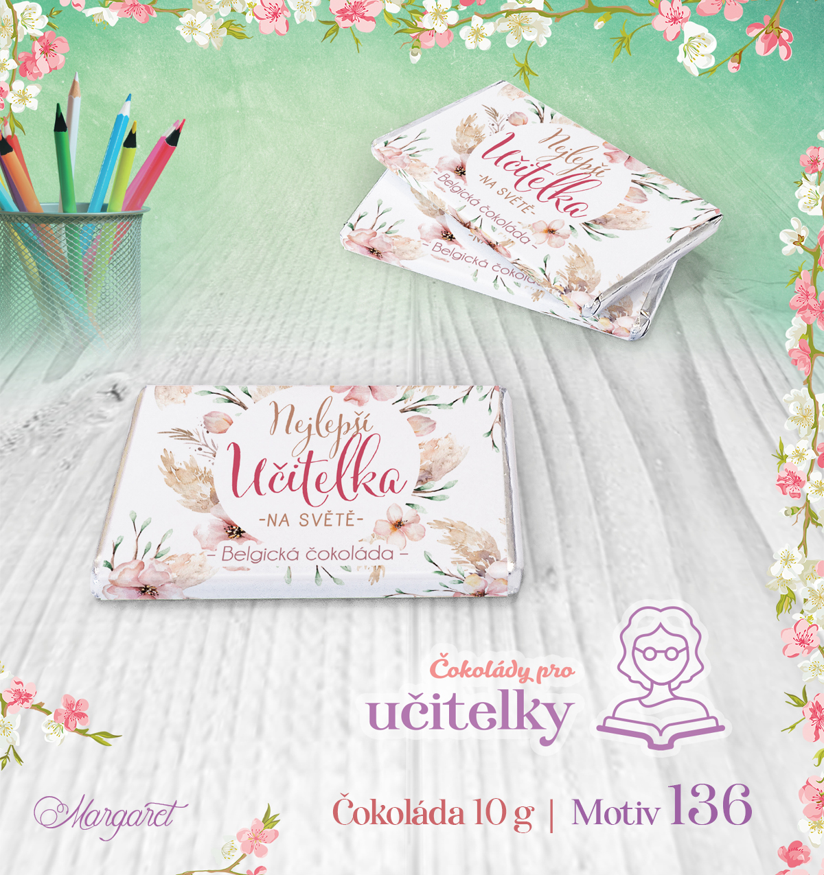 Belgické čokoládky 10 g (7 ks) | Motiv 136